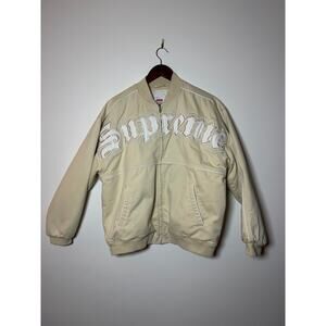 Supreme old english twill varsity jacket